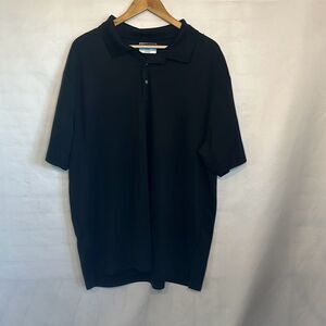 PGA Tour Mens Black Golf Polo Airflux size M LOOK